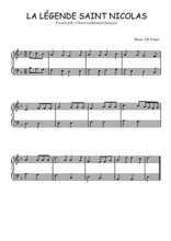 Téléchargez l'arrangement pour piano de la partition de noel-la-legende-de-saint-nicolas en PDF